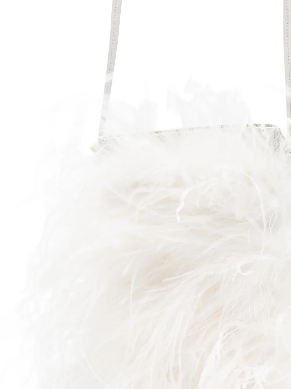 Feather-Detail Cross Body Bag