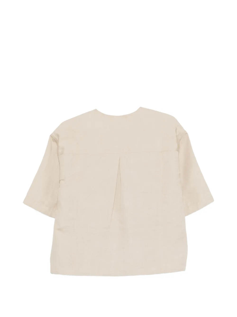 Yves Salomon Top met korte mouwen Beige