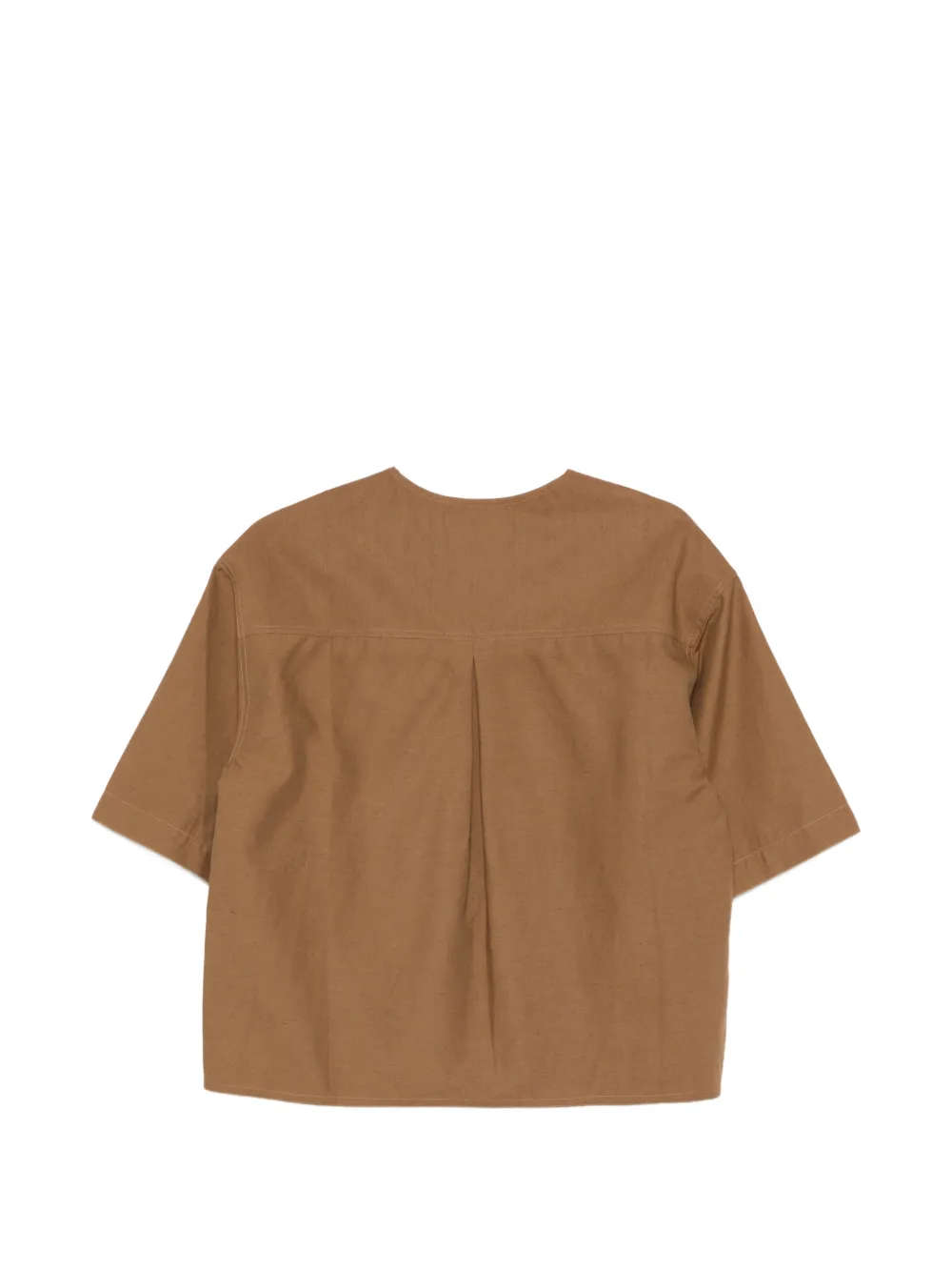 Yves Salomon Top met korte mouwen Bruin