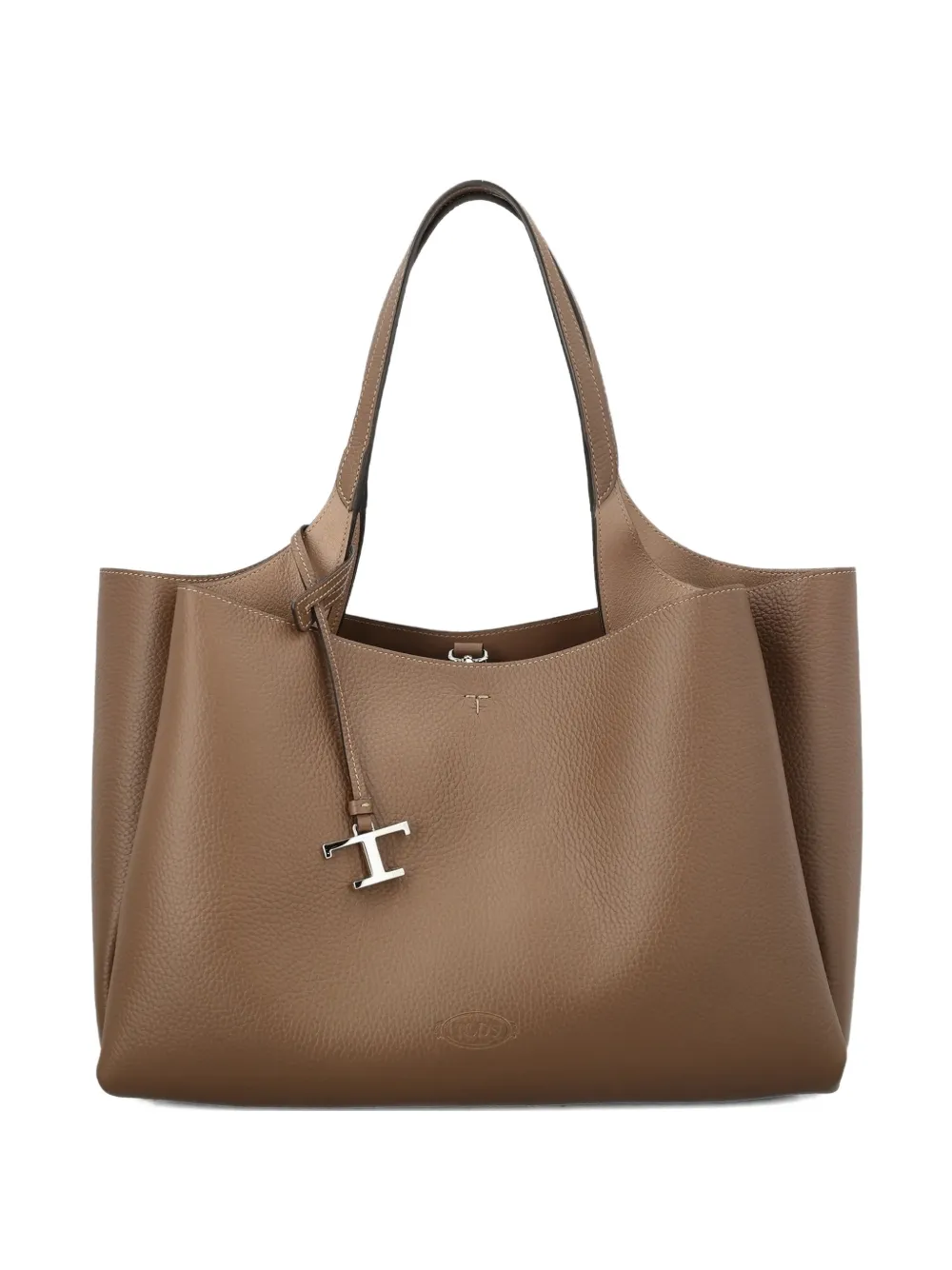 Tod's charm shoulder bag - Marrone