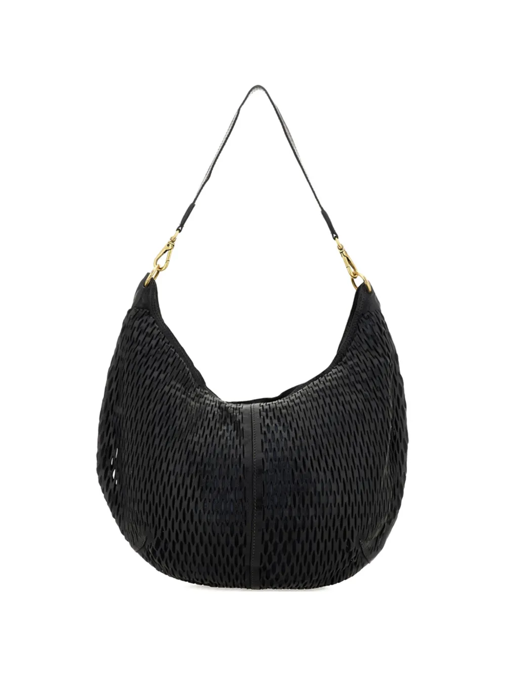 Campomaggi Anastasia pierced shoulder bag - Nero