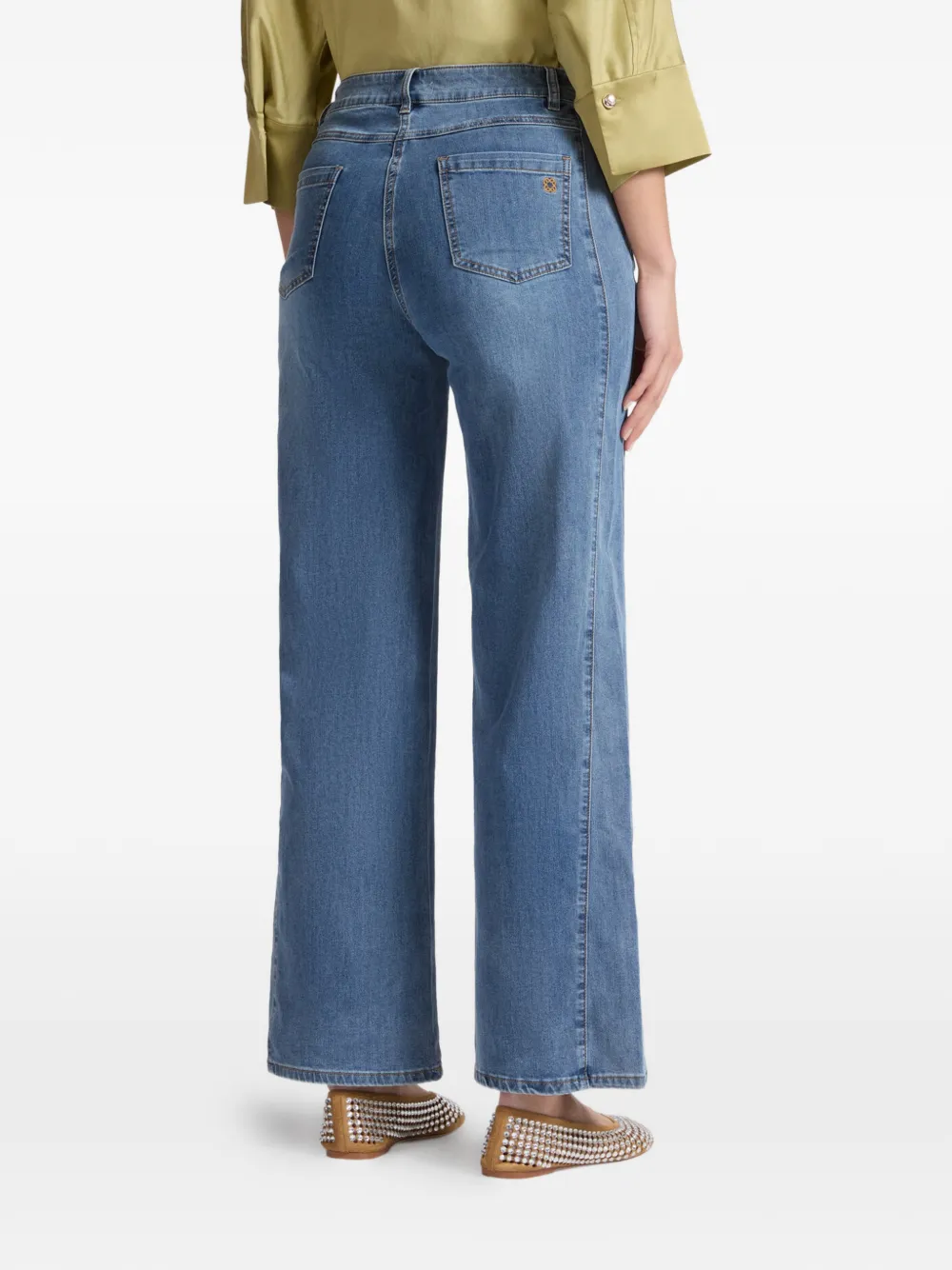  Elena Miro` Five-pockets Denim Jeans - Blue 