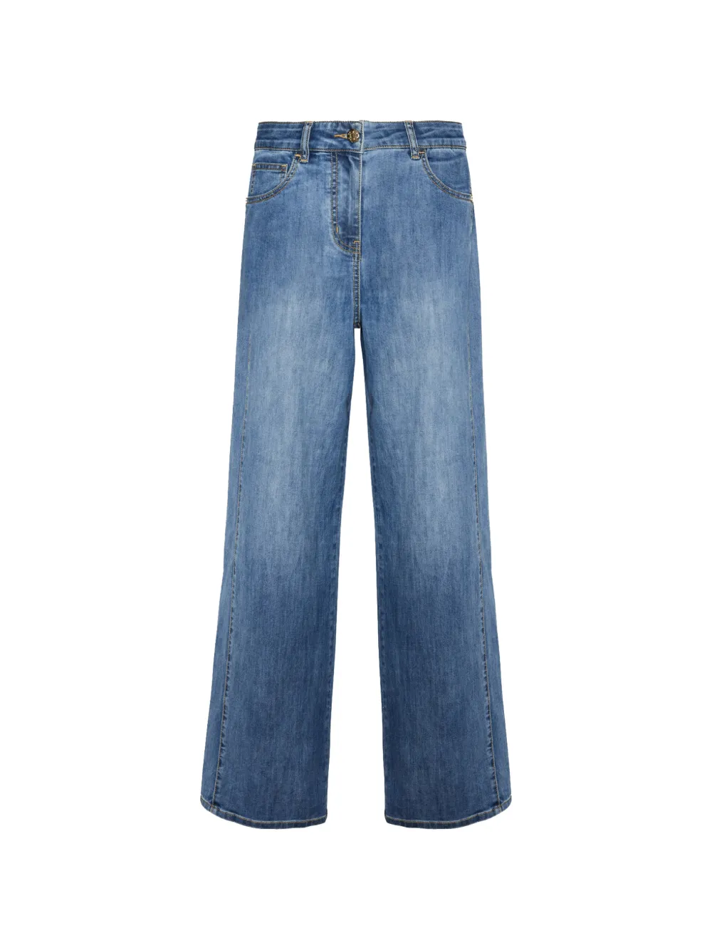 ELENA MIRO` five-pockets denim jeans - Blu