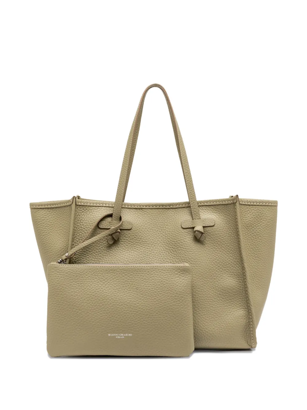 GIANNI CHIARINI Marcella shopper met geknoopt detail Groen