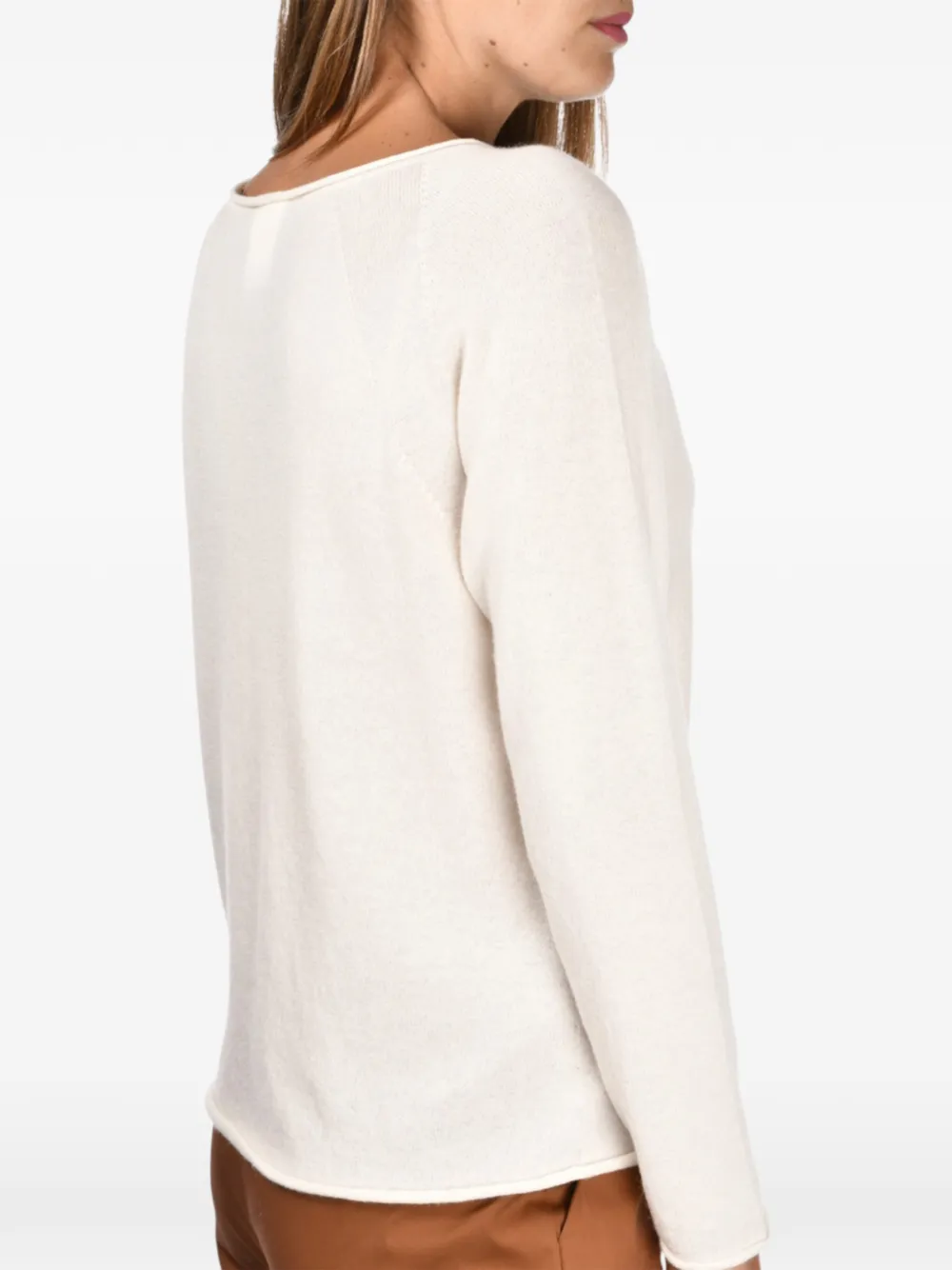  Gran Sasso Boat-neck Sweater - Neutrals 