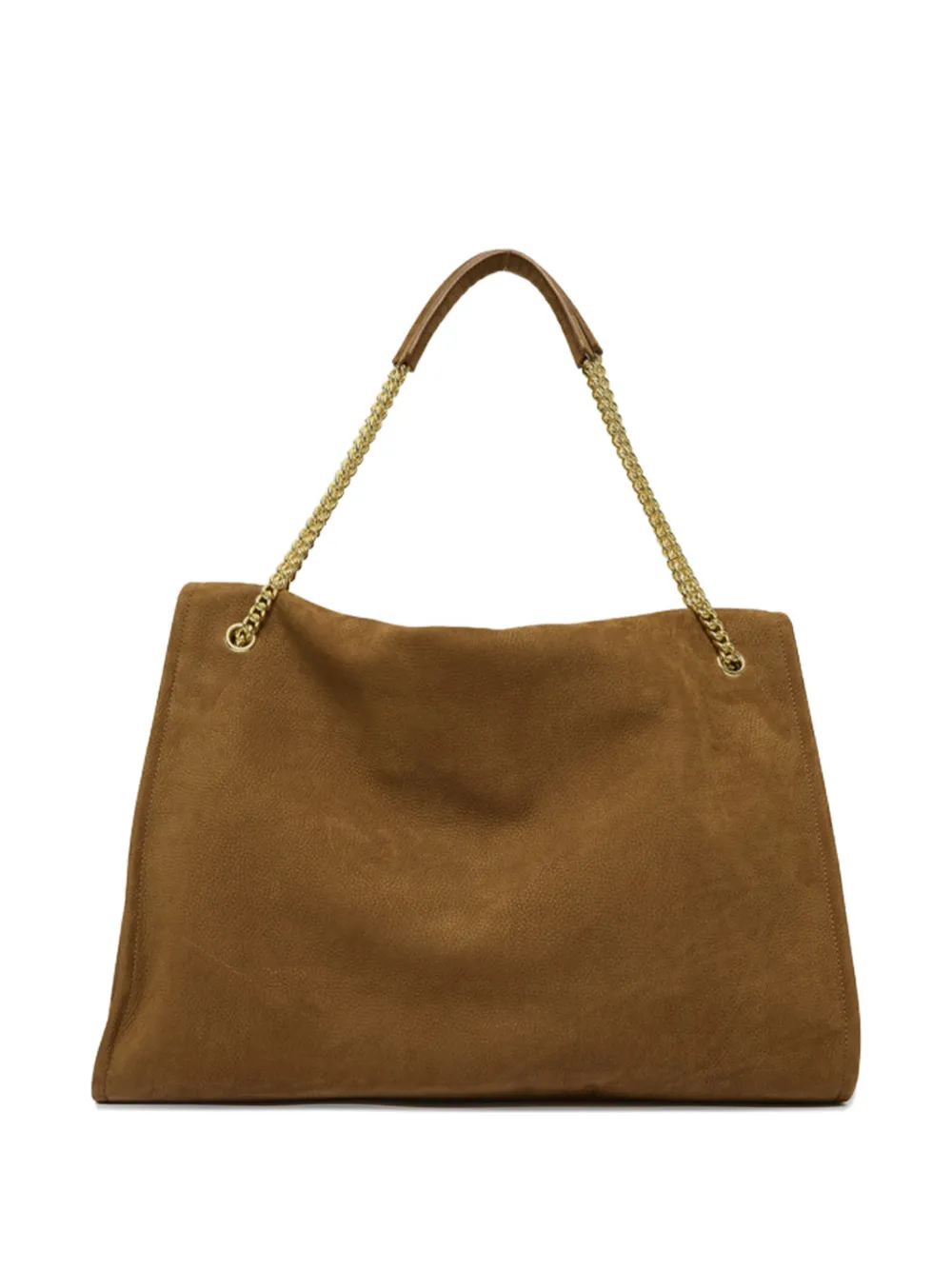  Orciani Venus Buckle Chain Shoulder Bag - Brown 