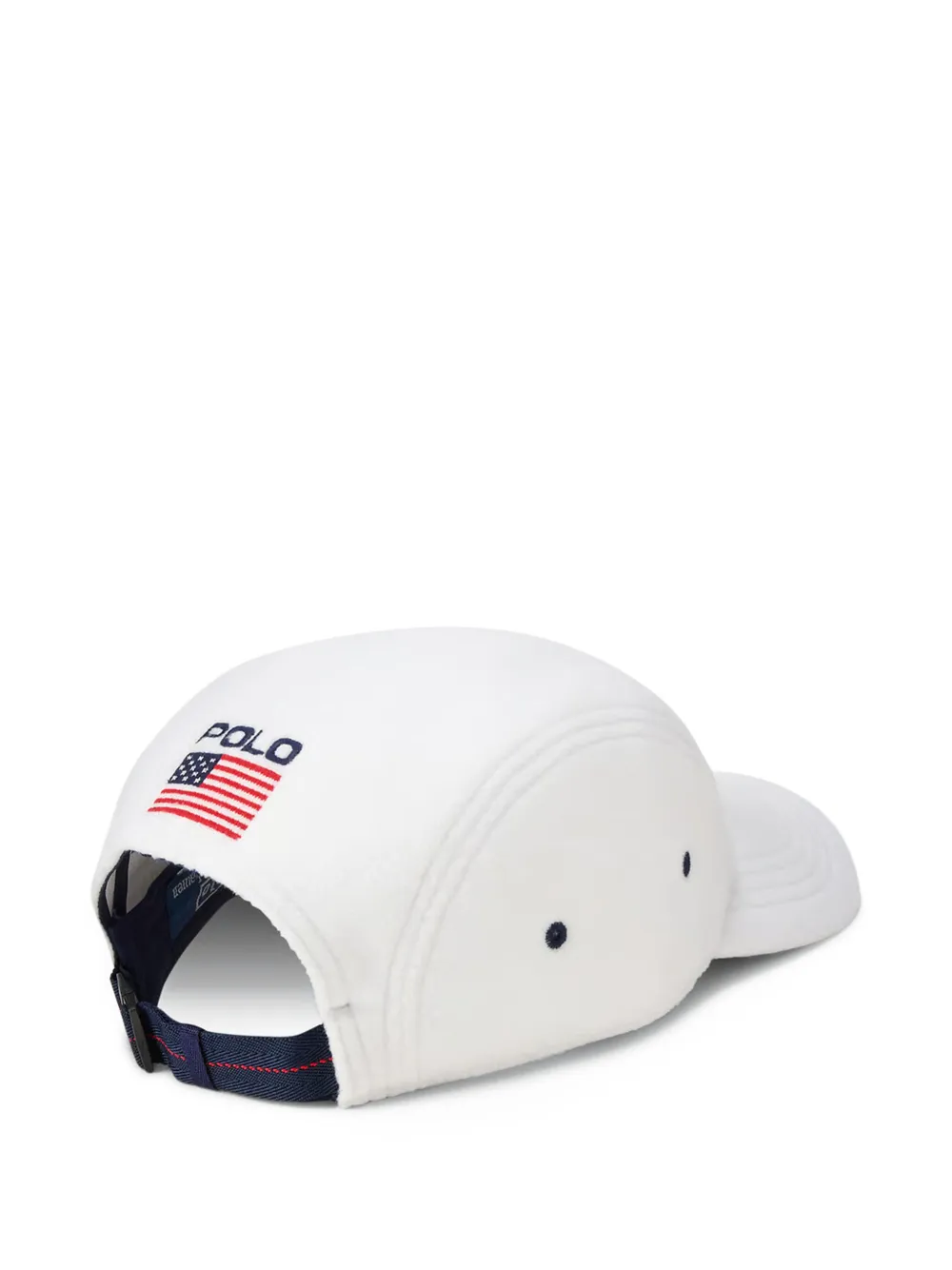 Polo Ralph Lauren Flag Fleece pet met geborduurd logo Wit