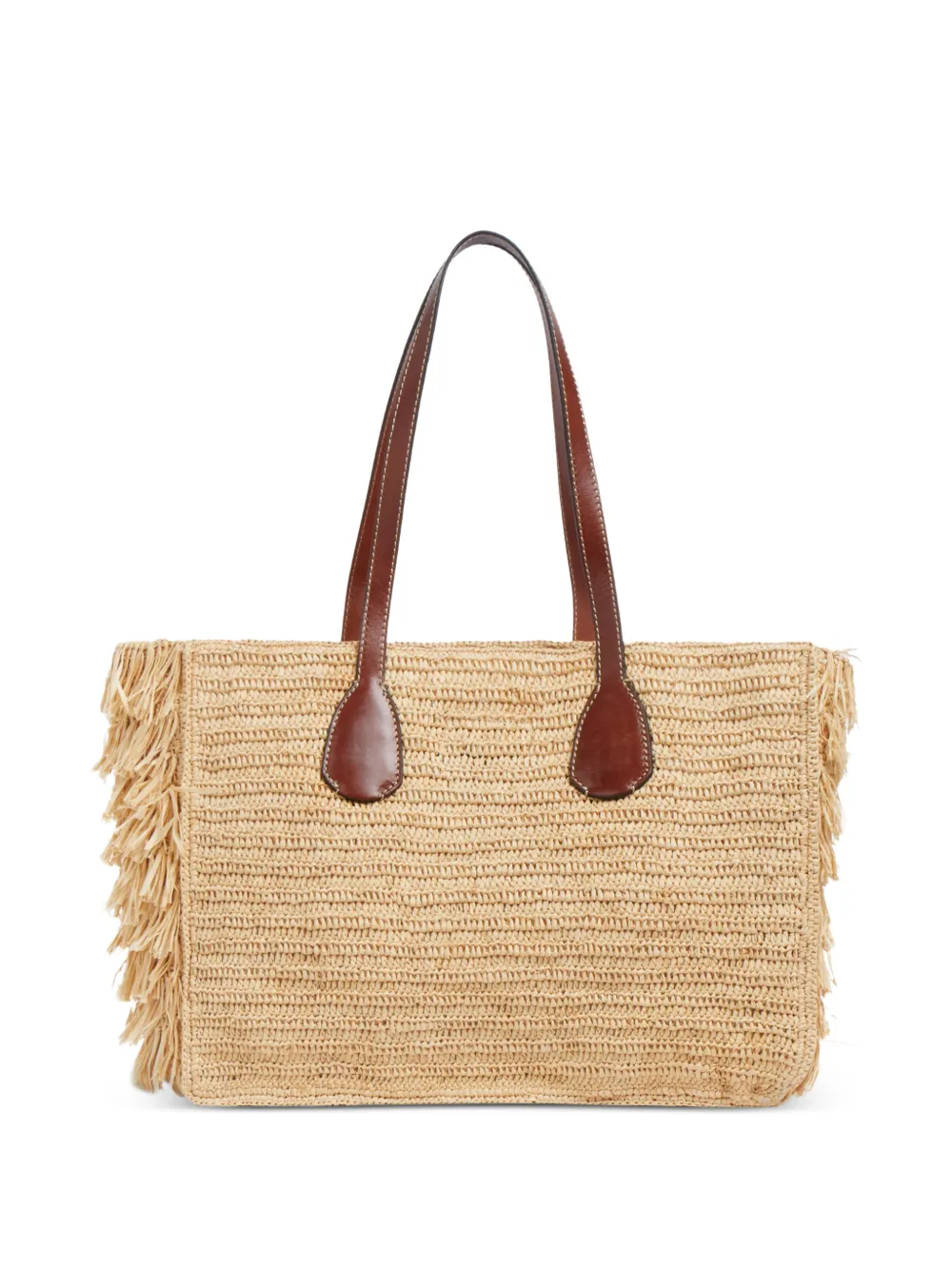  The Bridge Luna Fringed Tote Bag - Neutrals 