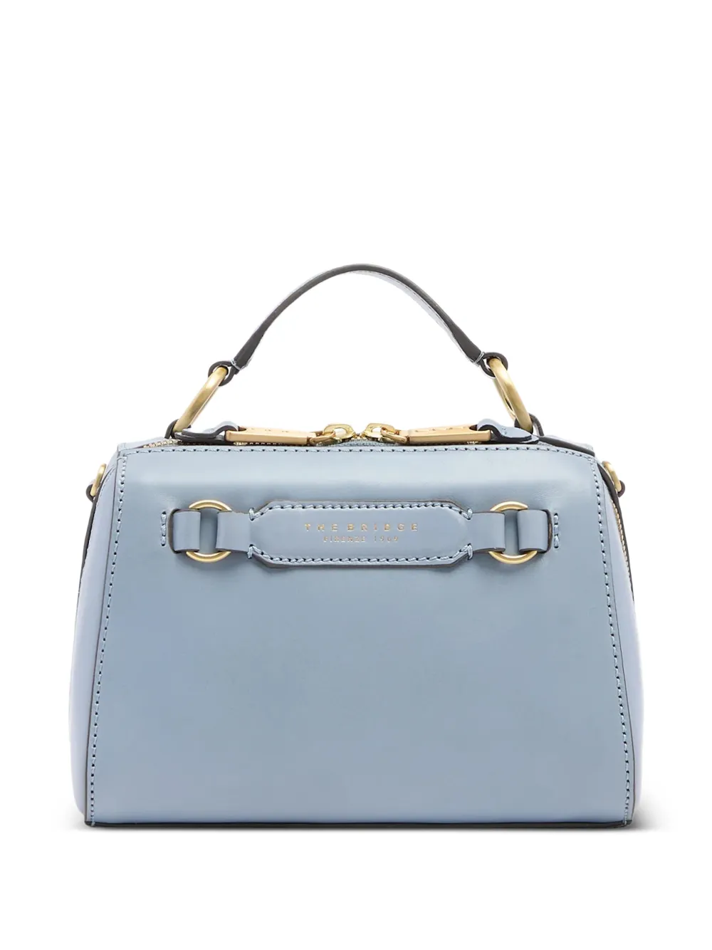 The Bridge leather tote bag - Blu