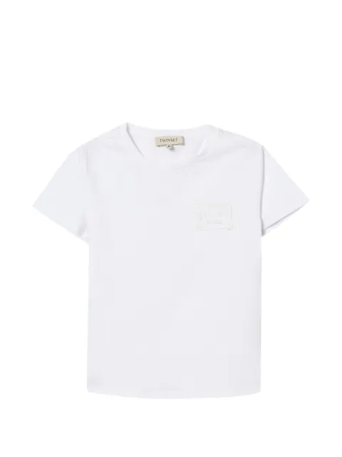 TWINSET Kids playera con parche del logo