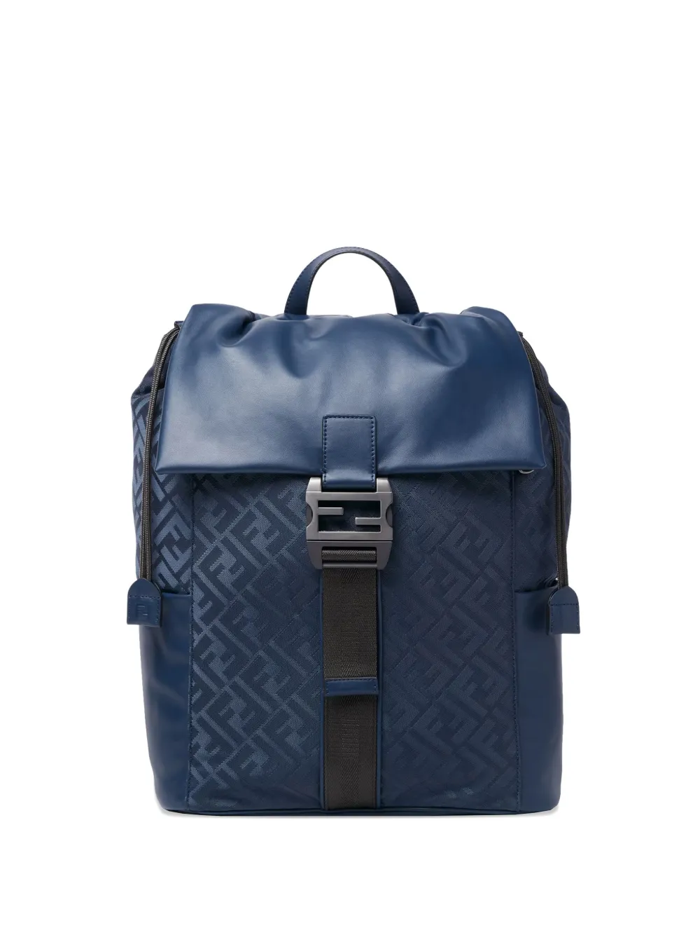 FENDI ff-motif buckle backpack - Blu