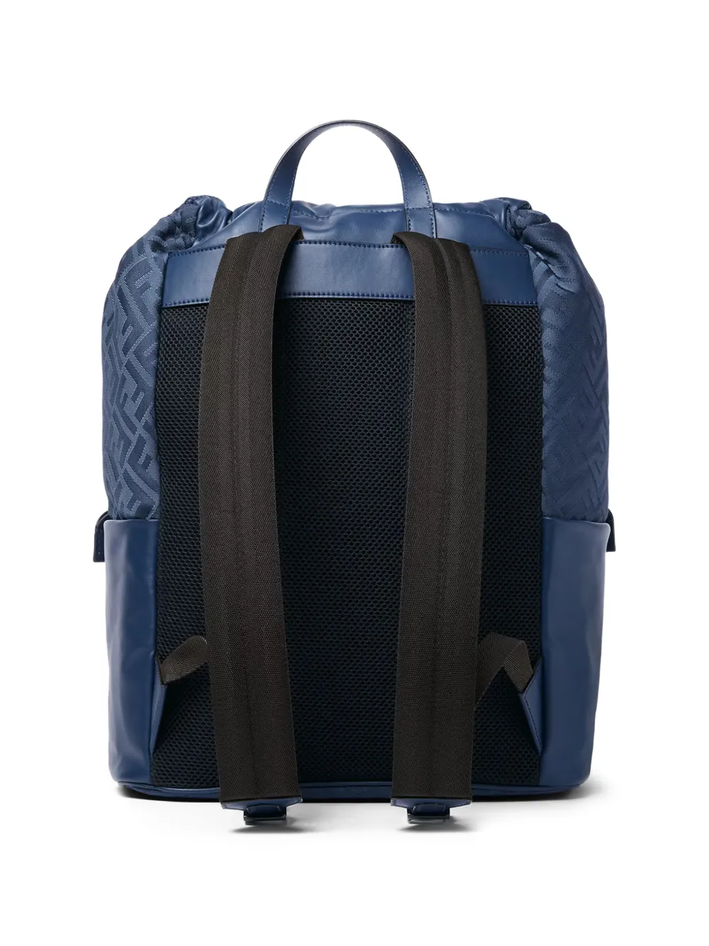  Fendi Ff-motif Buckle Backpack - Blue 