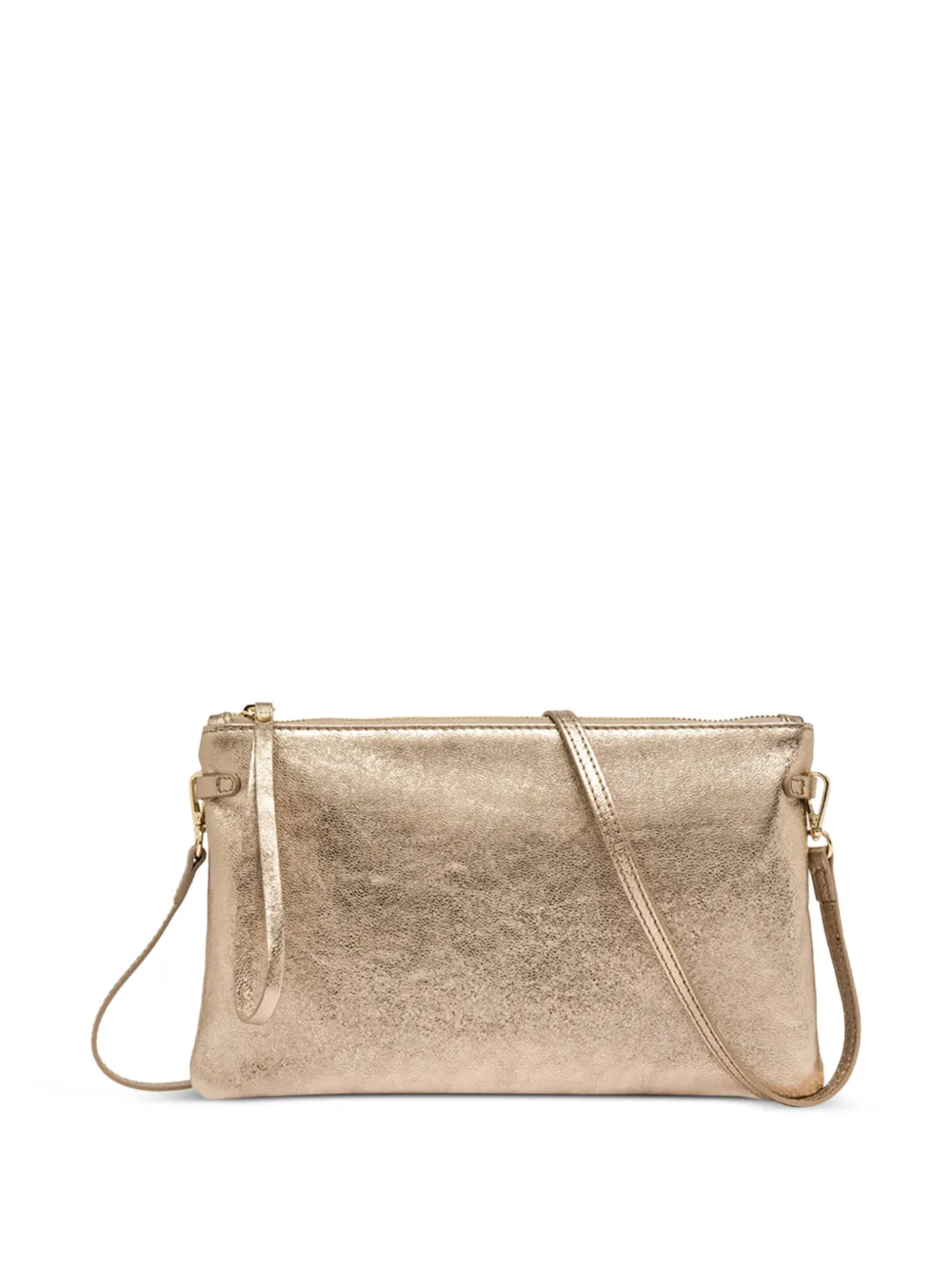 GIANNI CHIARINI Borsa a tracolla con finitura metallizzata - Oro