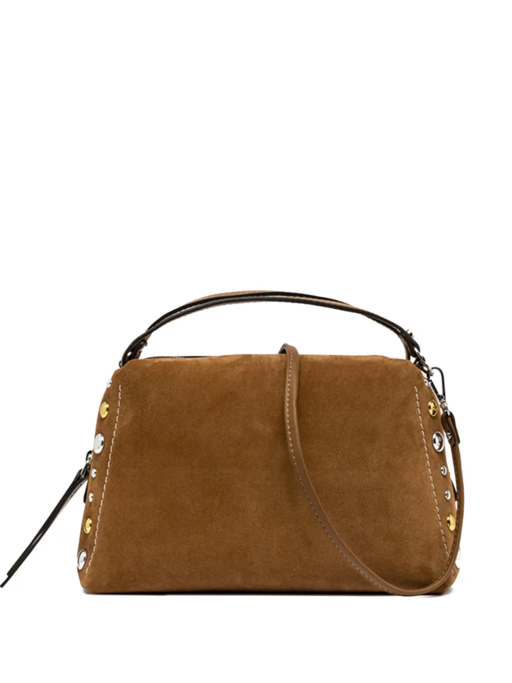 GIANNI CHIARINI Alifa stud tote bag - Marrone