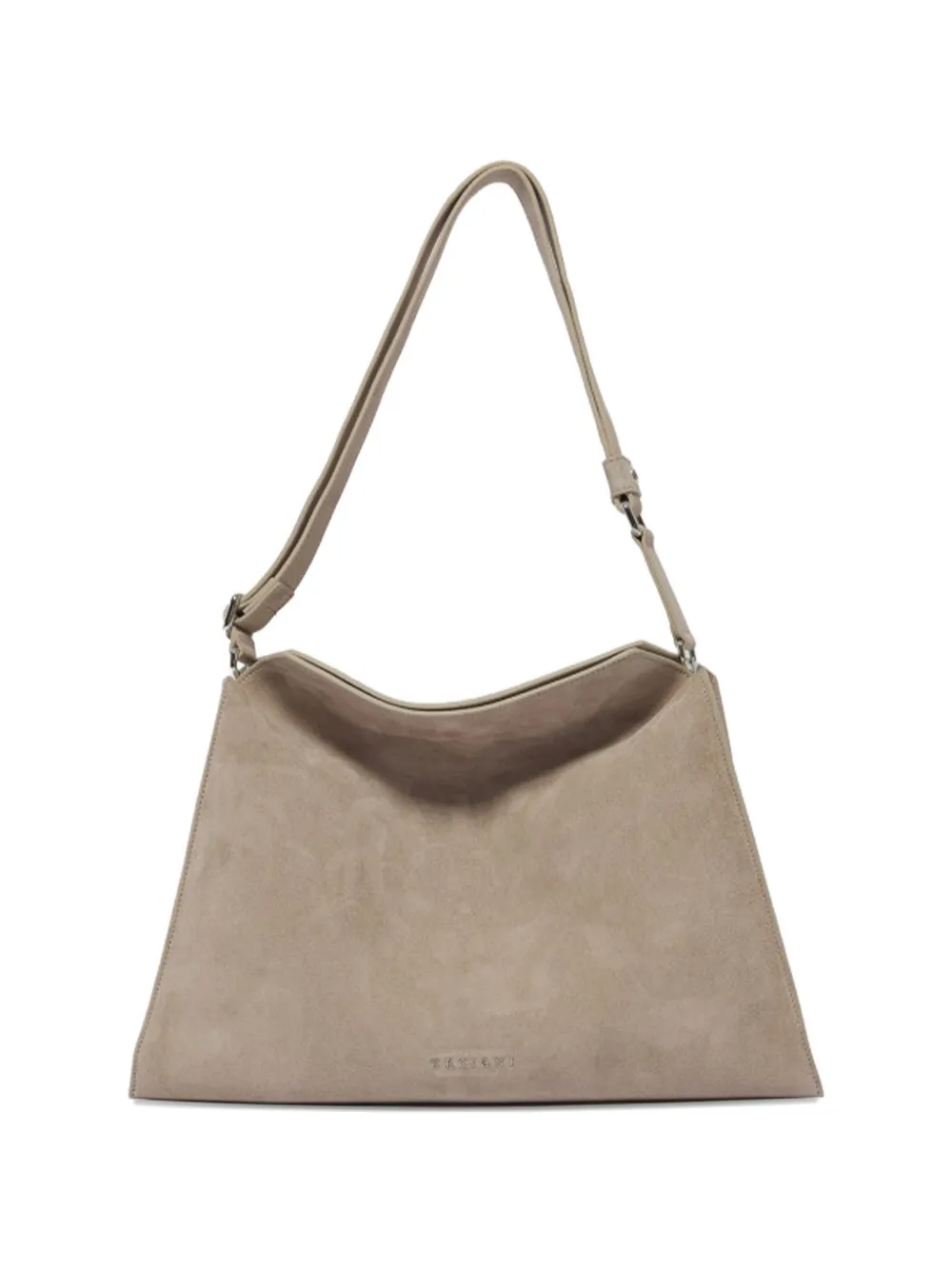 Mini Trinity Peach Suede Shoulder Bag