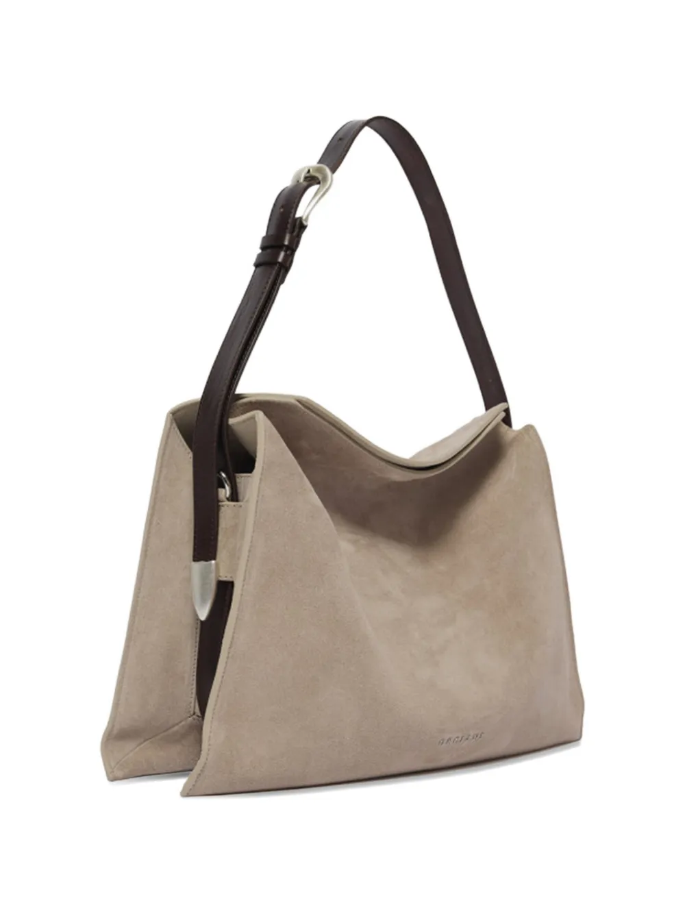 Mini Trinity Peach Suede Shoulder Bag