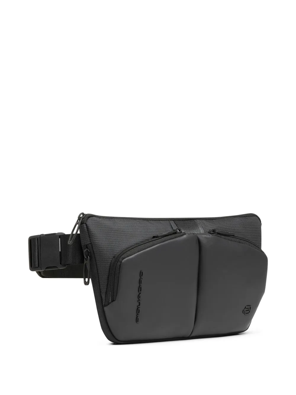  Piquadro Logo-appliqué Belt Bag - Black 