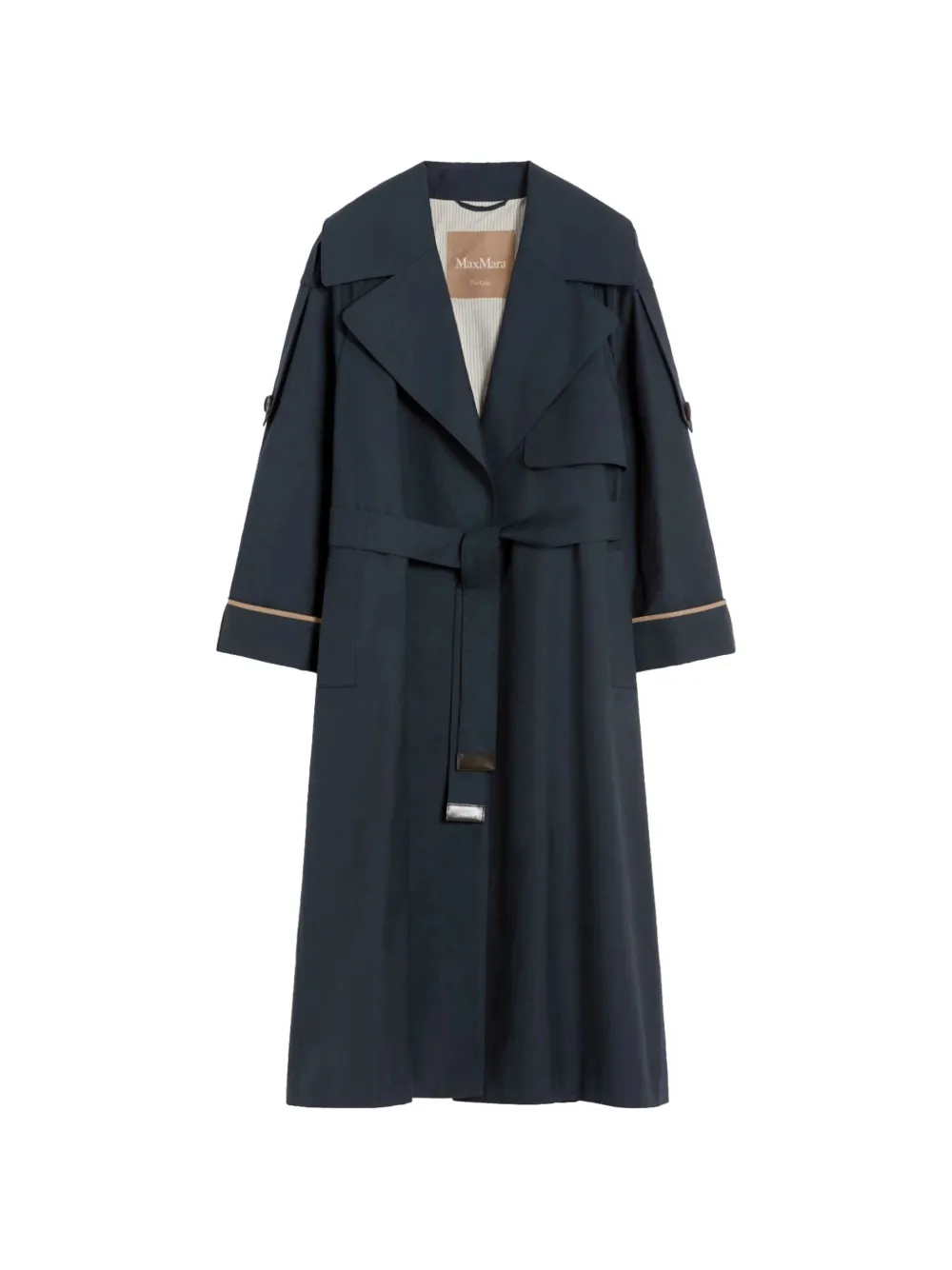 Max Mara belted trench coat - Blu