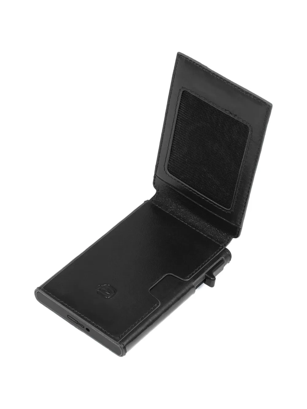  Piquadro Leather Card Holder - Black 
