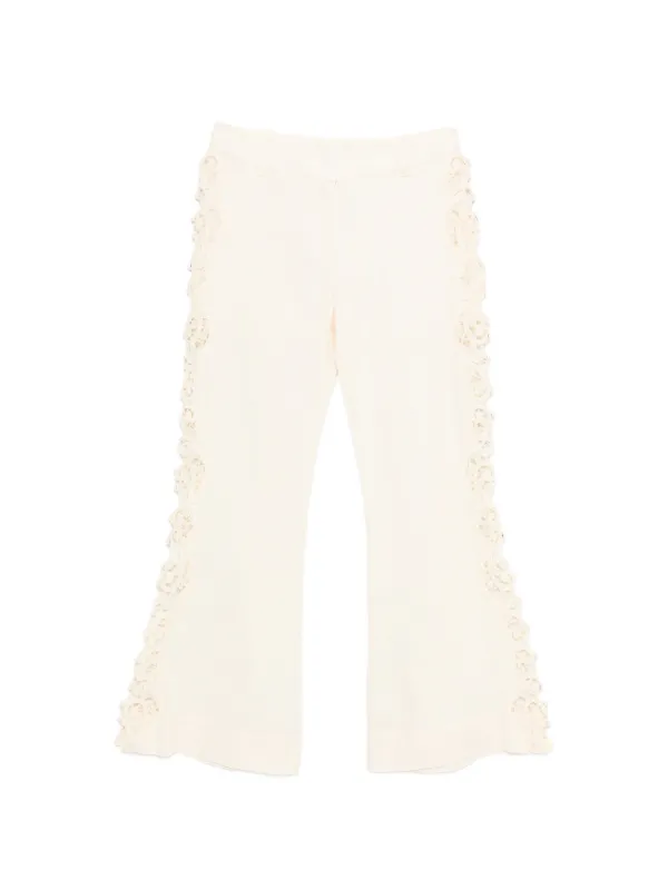 Zimmermann Awaken Embroidered Trousers in Neutrals