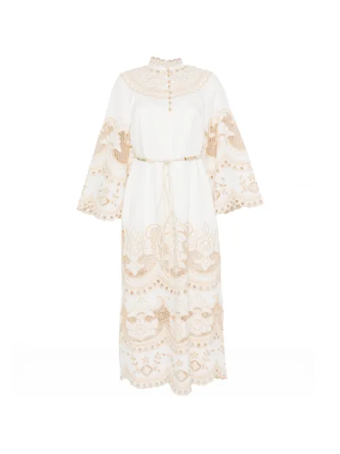 ZIMMERMANN embroidered midi dress