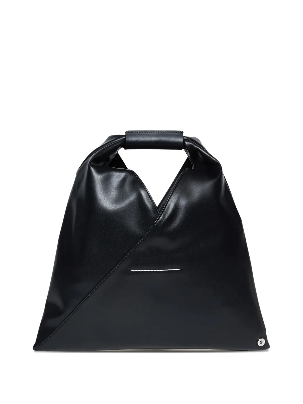 MM6 Maison Margiela Kids mini MM6 top handle triangle bag - Nero