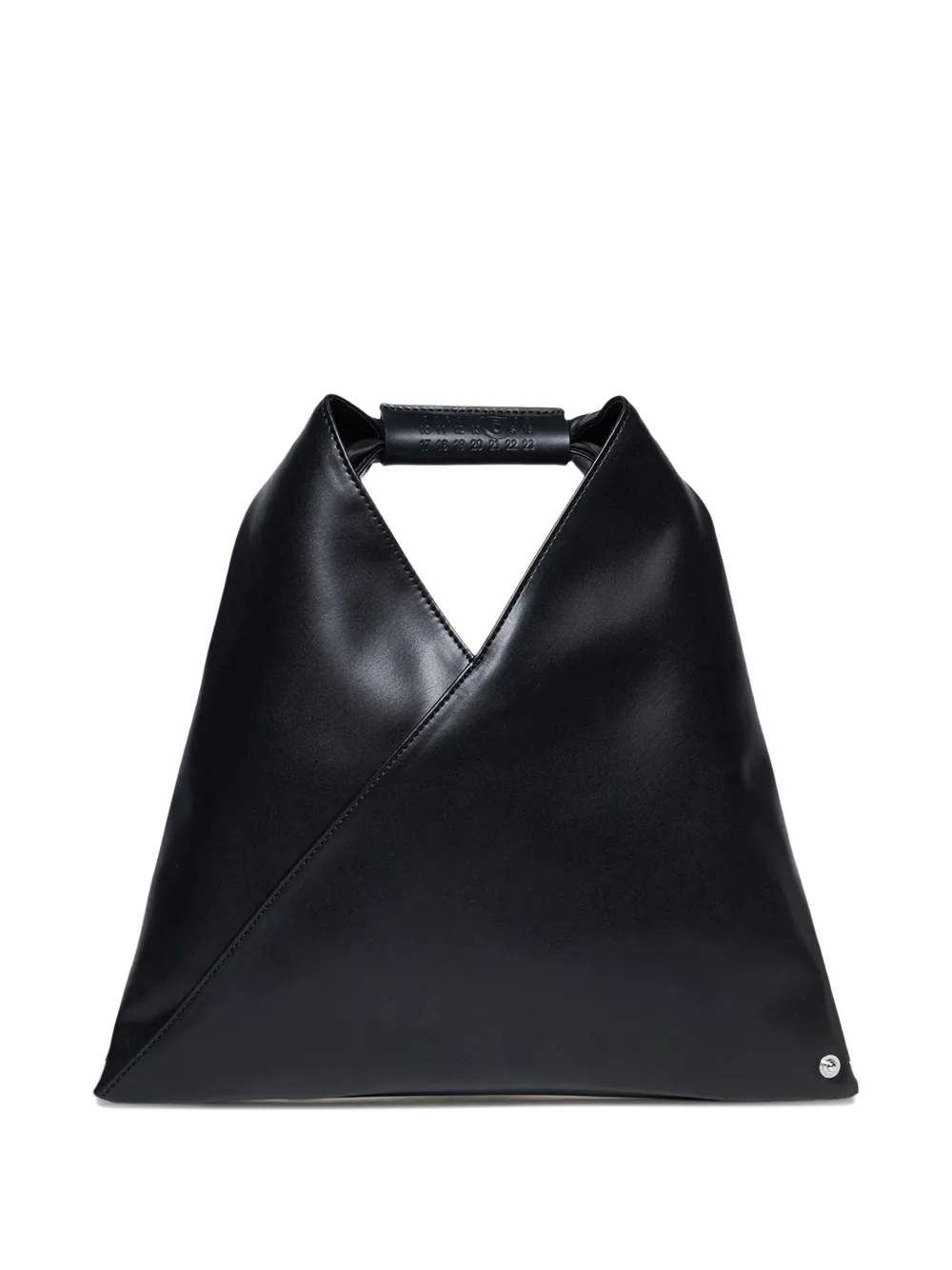 MM6 Maison Margiela Kids mini MM6 top handle triangle bag - Nero