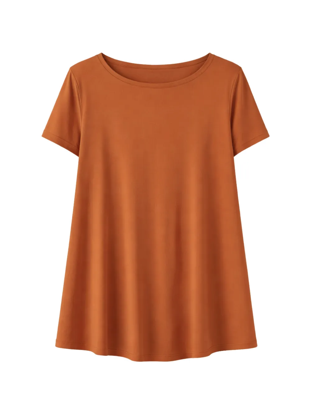 MALIPARMI curved-hem T-shirt - Arancione