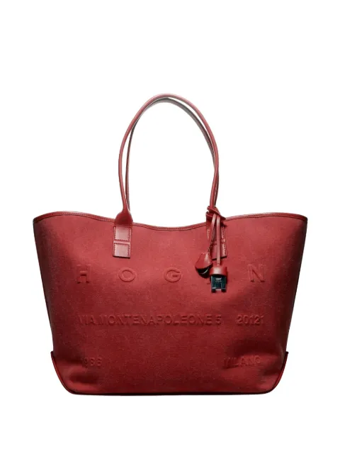 Hogan medium Address embossed tote bag