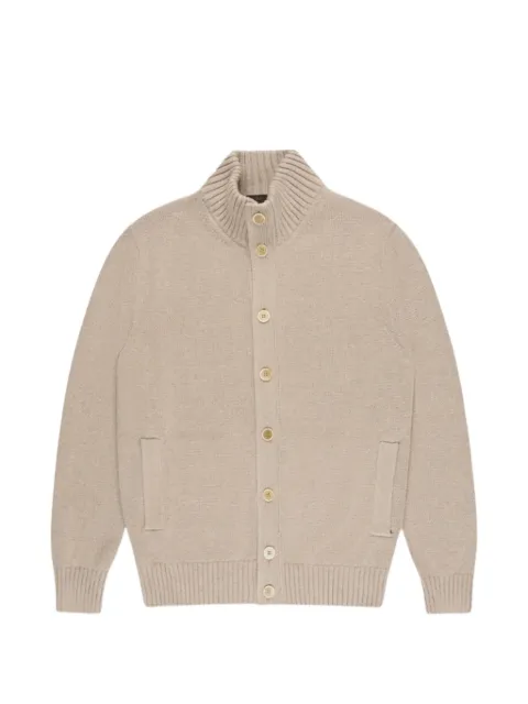 Zanone button-up funnel-neck cardigan