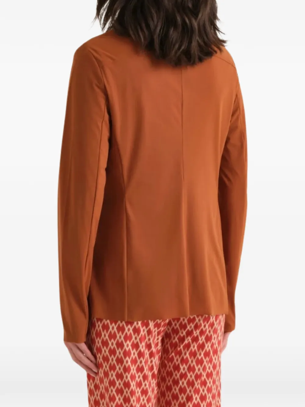 MALIPARMI Blazer met enkele rij knopen Oranje