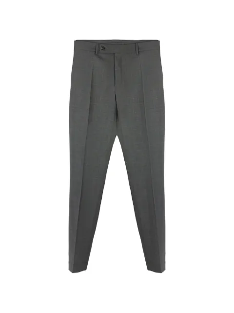 Incotex tapered virgin wool trousers