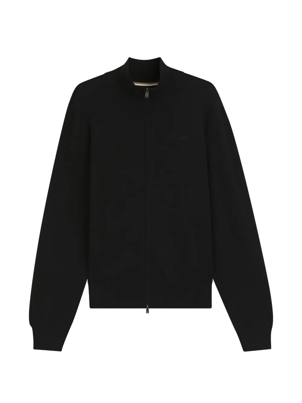 BOSS Upalano zip-fastening cardigan - Nero