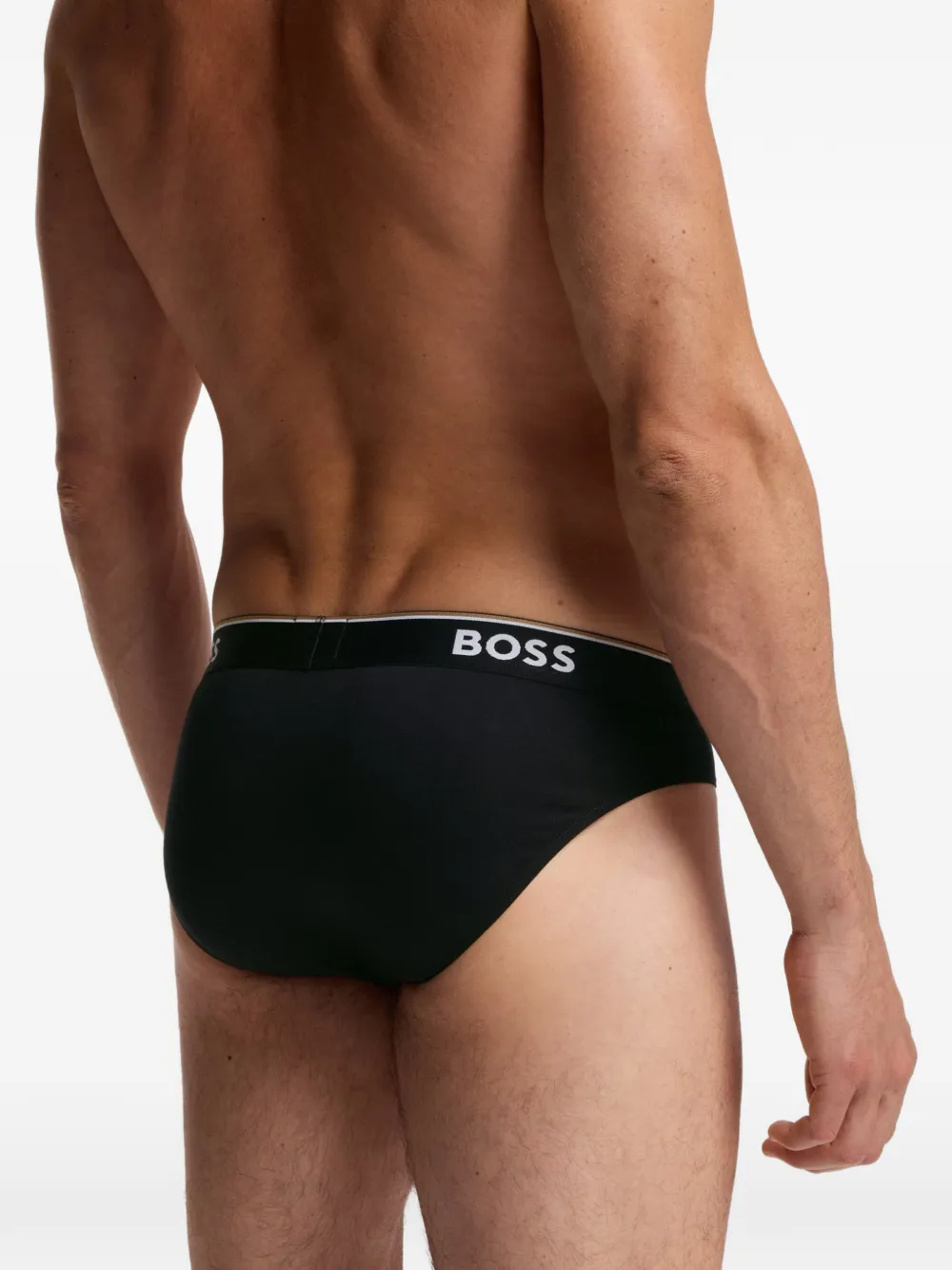 BOSS Slip met logoband Zwart