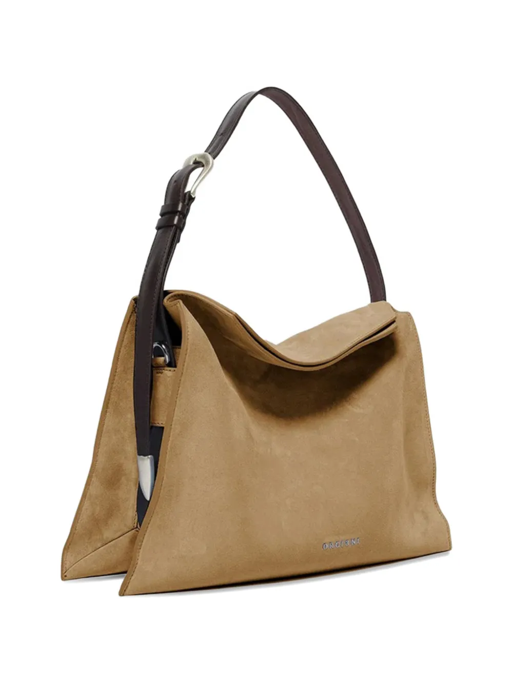  Orciani Medium Trinity Leather Shoulder Bag - Neutrals 
