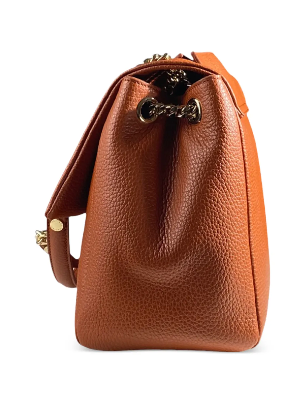  Orciani Sveva Sense Midi Dollar Shoulder Bag - Orange 