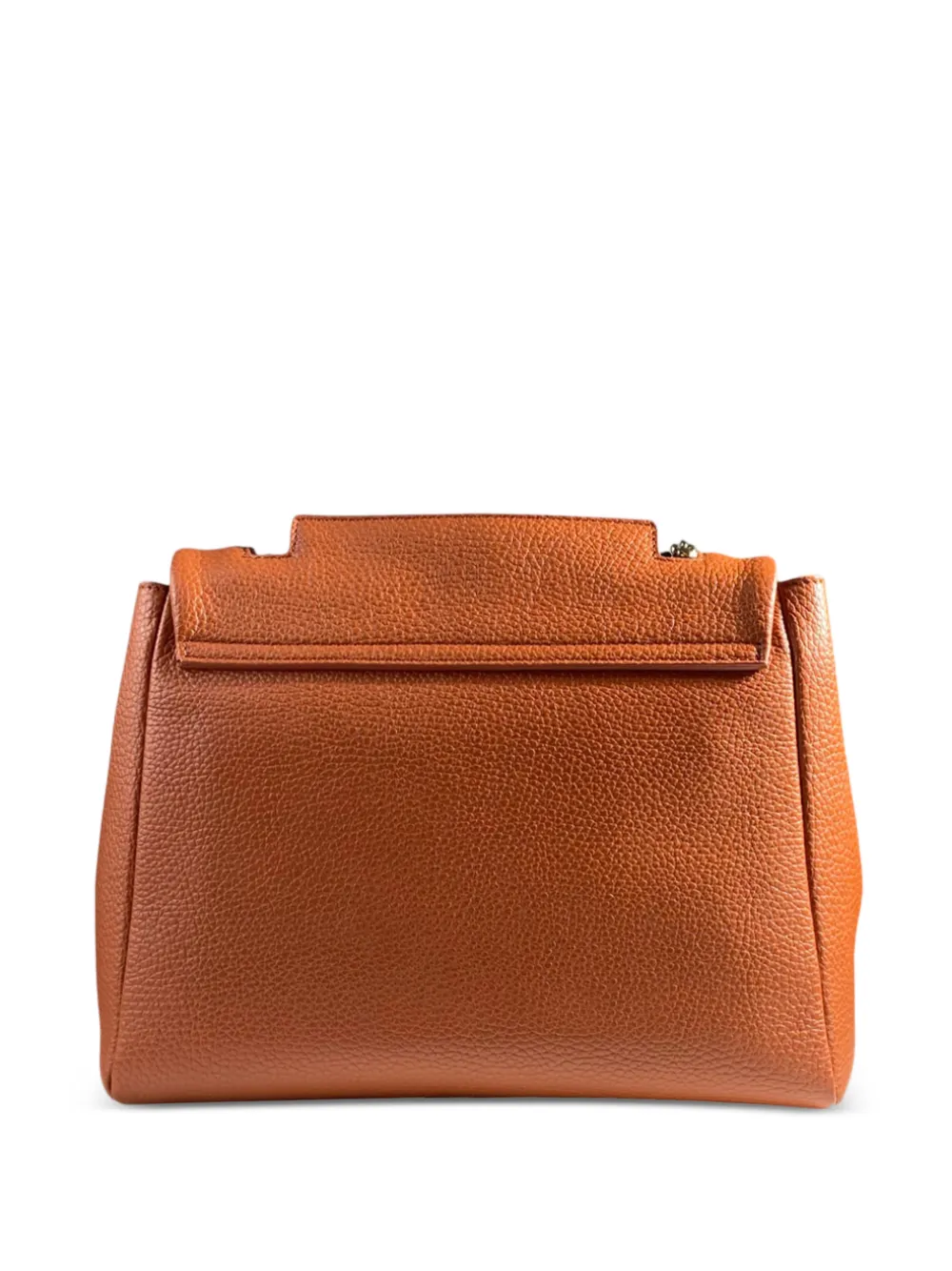  Orciani Sveva Sense Midi Dollar Shoulder Bag - Orange 