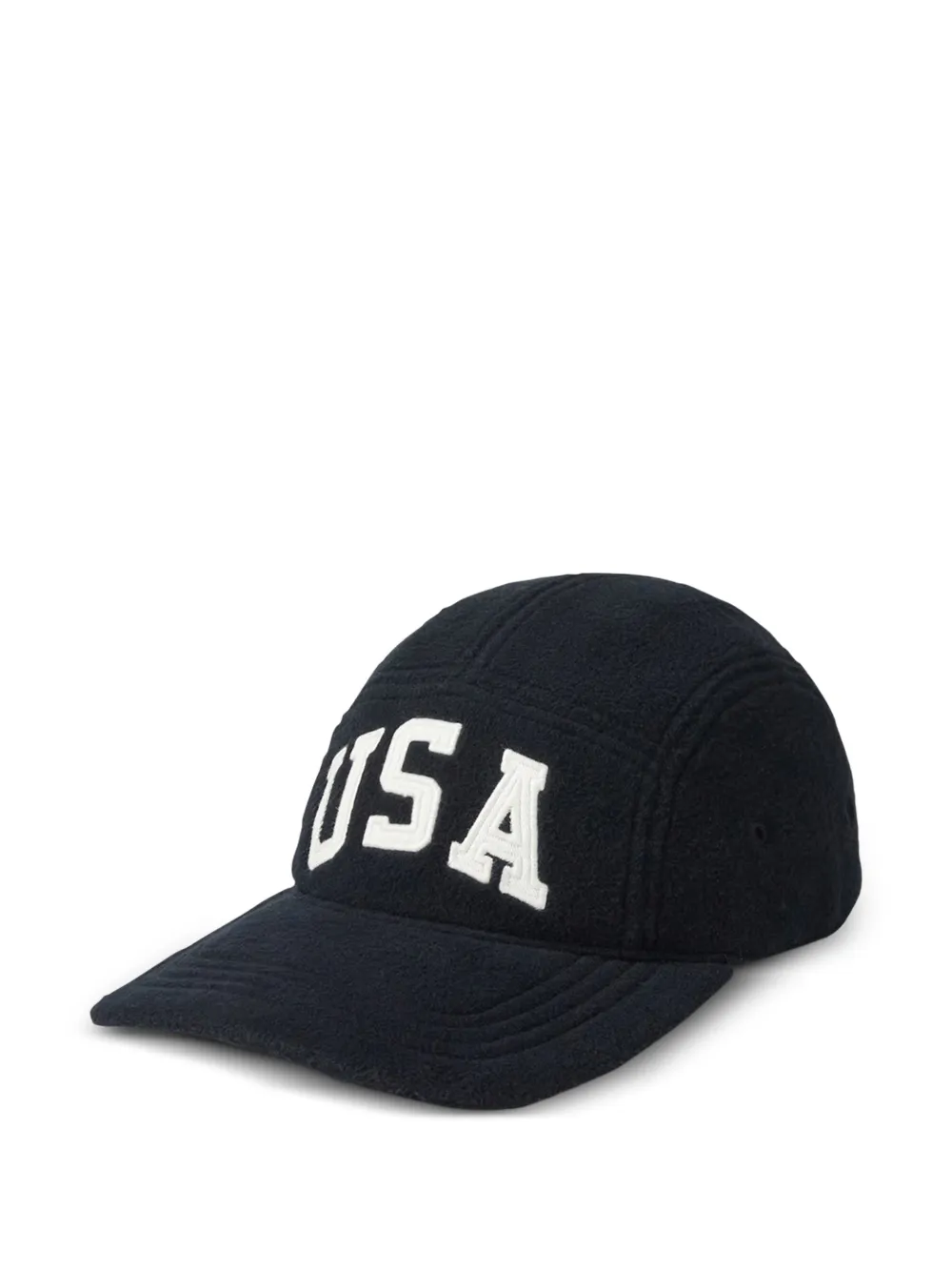 Polo Ralph Lauren USA-appliqué fleece baseball cap - Schwarz