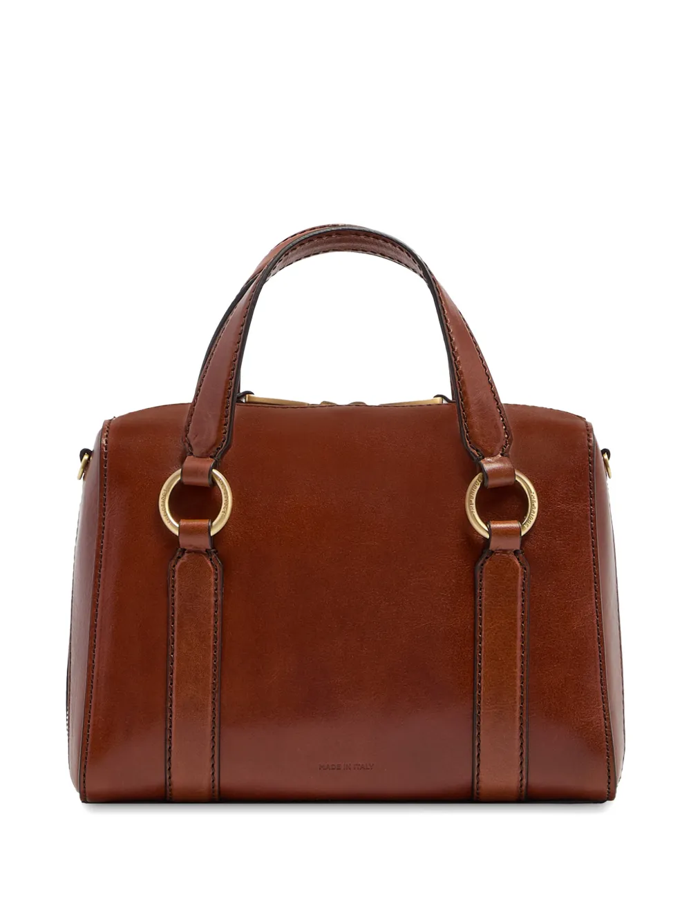  The Bridge Laura Leather Zip Mini Bag - Brown 