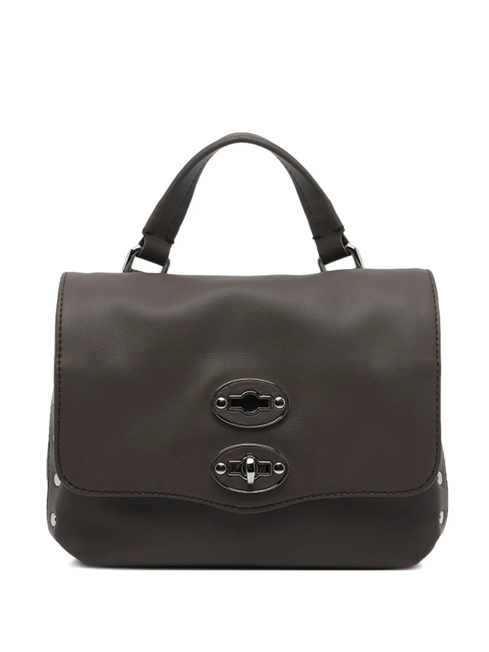 Zanellato baby Postina studded satchel bag - Marrone