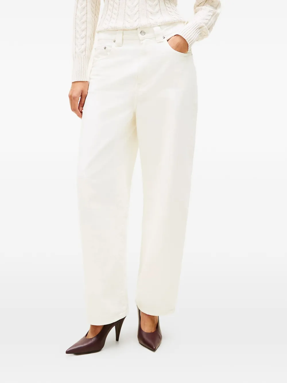 Five-Pockets Wide-Leg Jeans