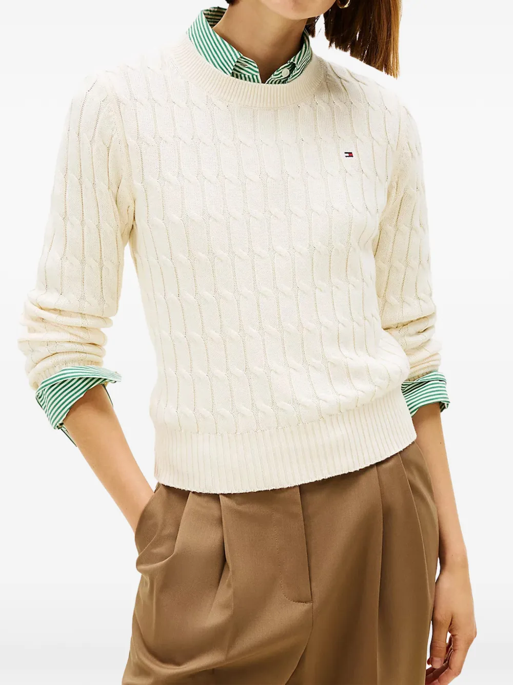  Tommy Hilfiger Cable-knit Sweater - Neutrals 