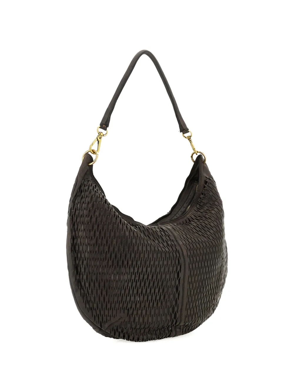  Campomaggi Woven Shoulder Bag - Brown 