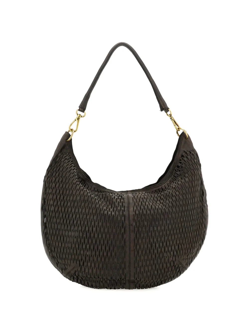 Campomaggi woven shoulder bag - Marrone