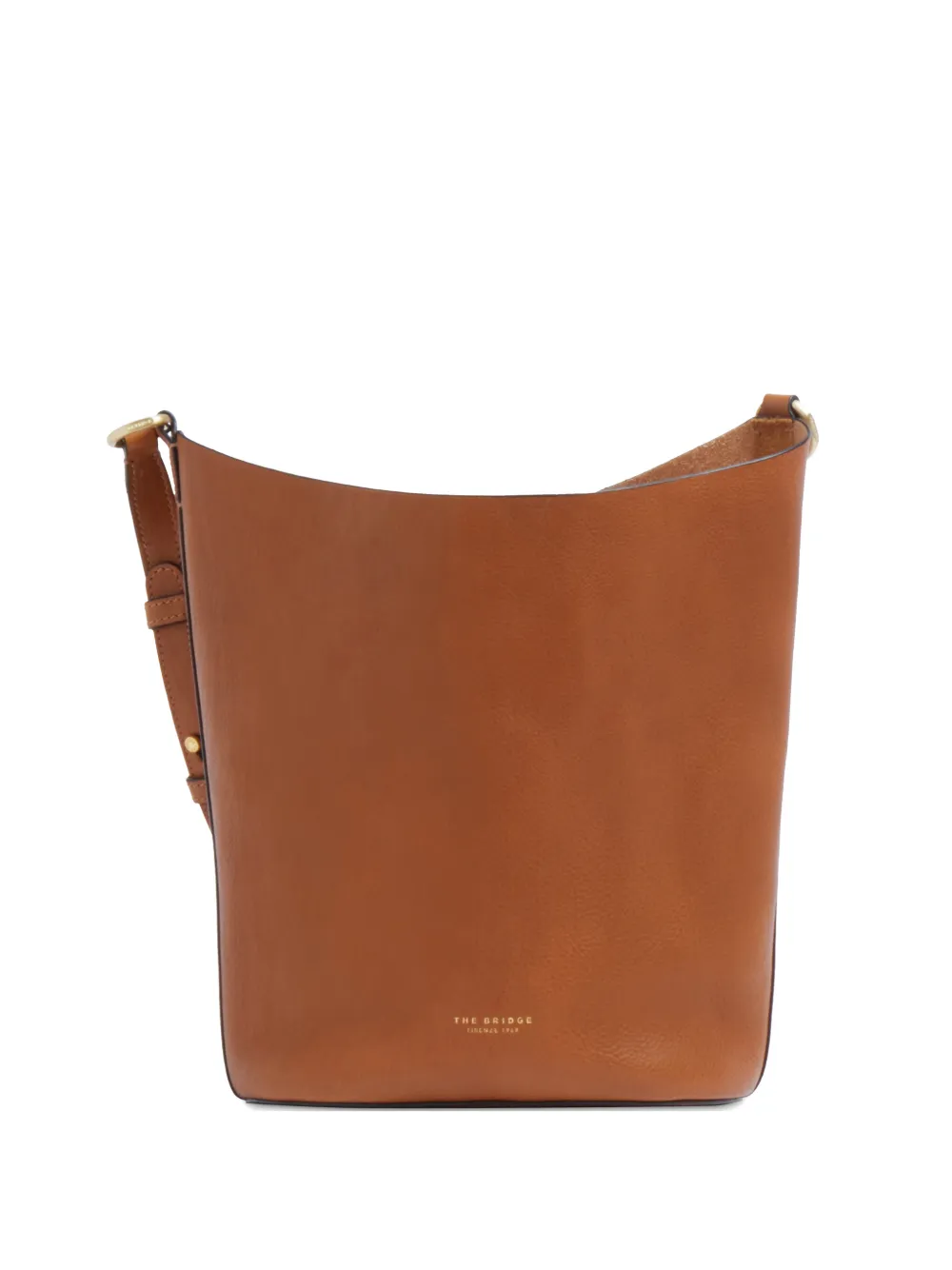 The Bridge leather bucket bag - Marrone