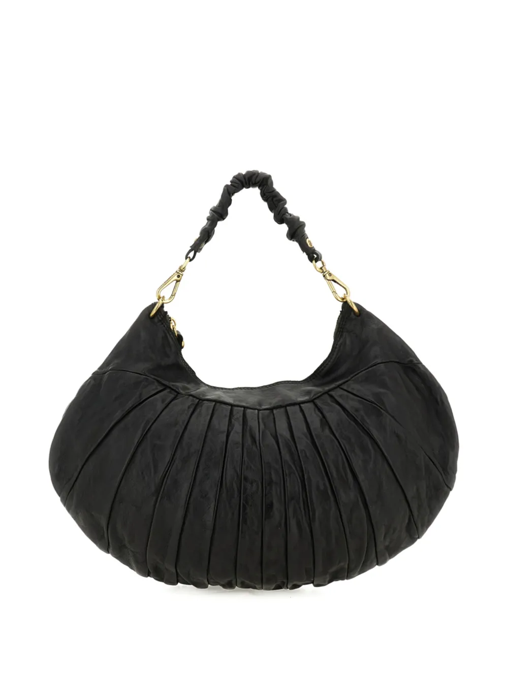 Campomaggi Luna gathered shoulder bag - Nero