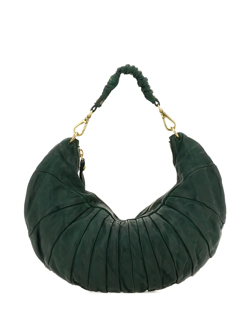 Campomaggi Luna gathered shoulder bag - Verde