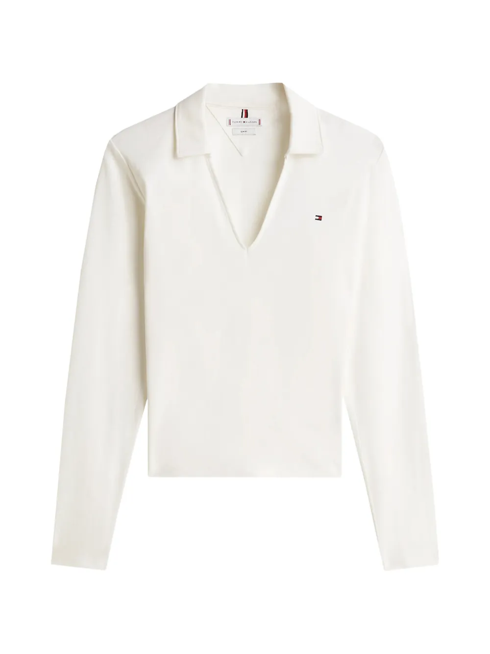 Tommy Hilfiger V-neck long-sleeve T-shirt - Bianco