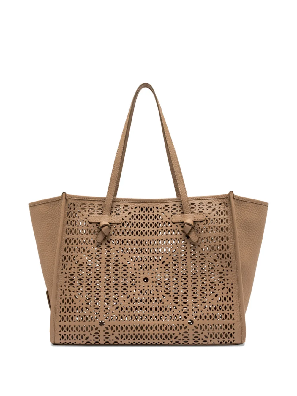 GIANNI CHIARINI Marcella knot tote bag - Toni neutri