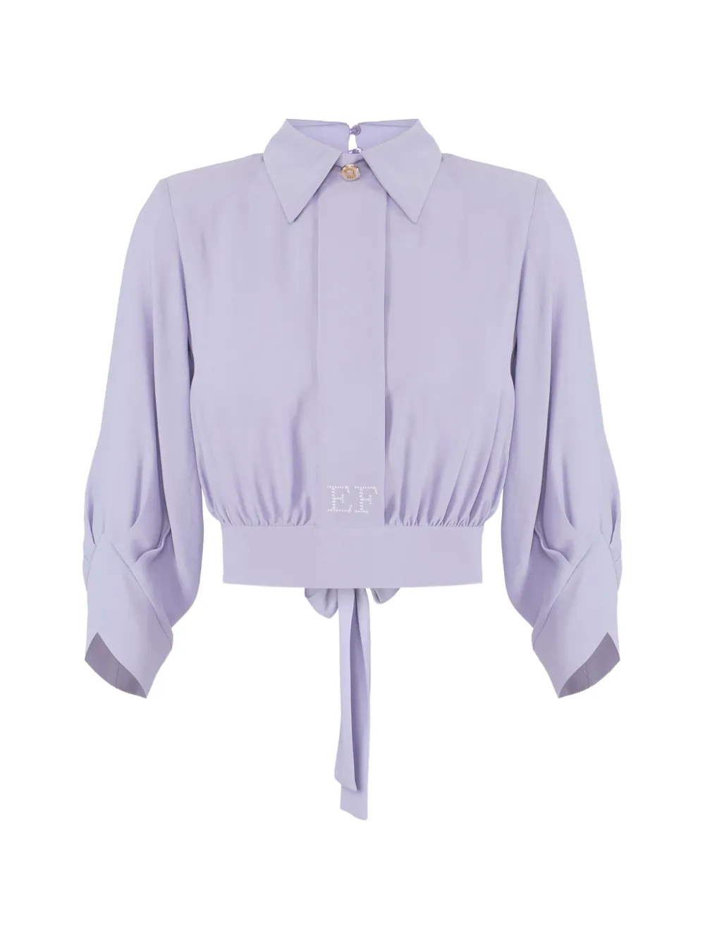 Elisabetta Franchi Tie-detail Blouse In Pink